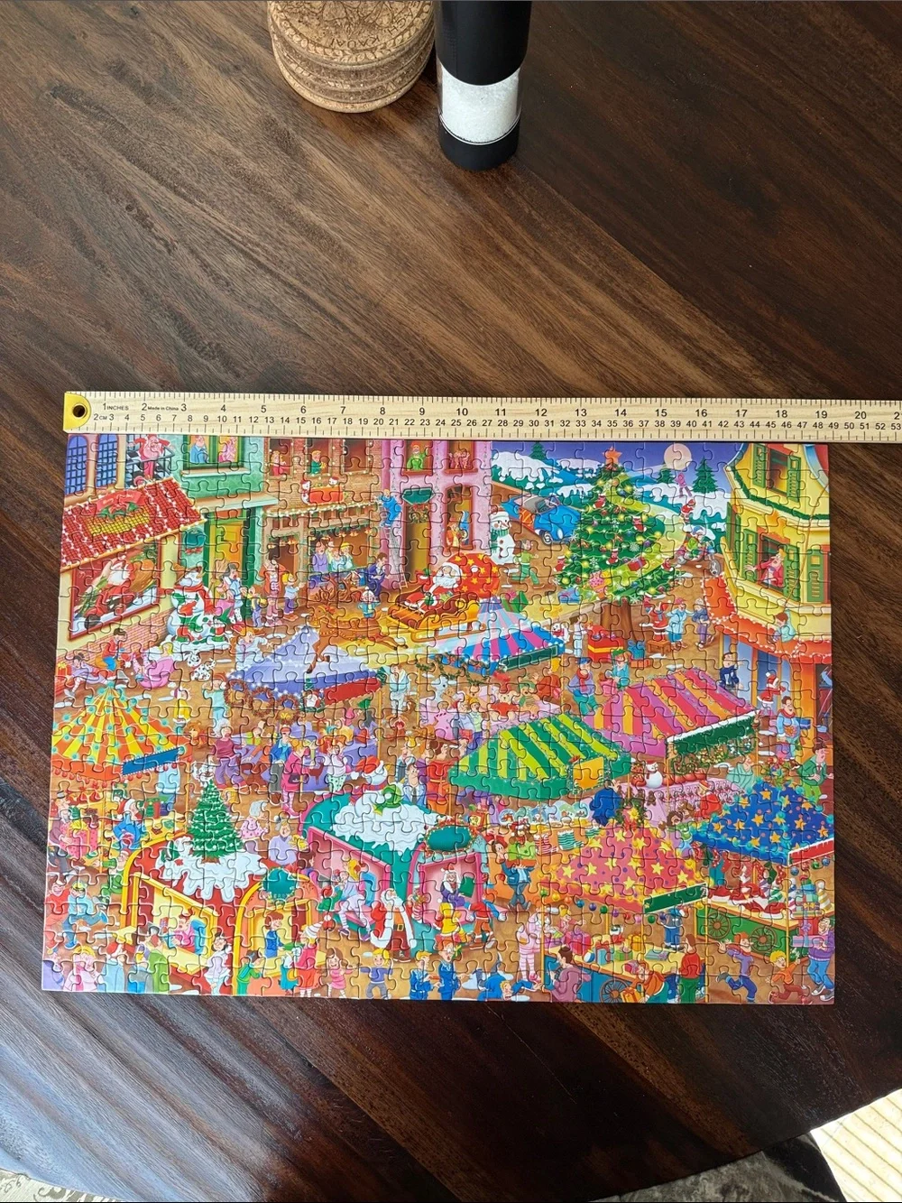 Puzzle 500, Colorful Holiday Market Puzzle - Vibrant Multi-Color, Like New